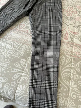 Pantalón de vestir a cuadros hombre