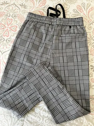 Pantalón de vestir a cuadros hombre