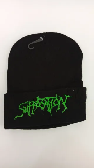 Gorro Negro con Logo Mayhem Rojo