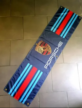 Bandeira Porsche Martini Racing 180x45cm