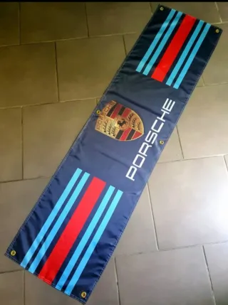 Bandeira Porsche Martini Racing 180x45cm