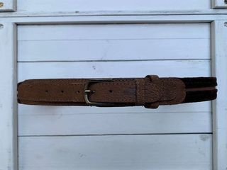 Cintura Donna Pelle e Velluto 70cm