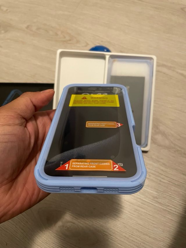 Funda Heavy 360 iPhone 16 Plus Sky Blue