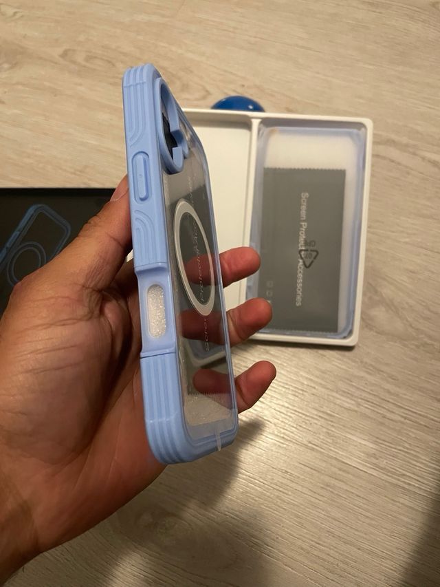Funda Heavy 360 iPhone 16 Plus Sky Blue