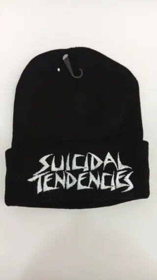 Gorro negro con logo Venom