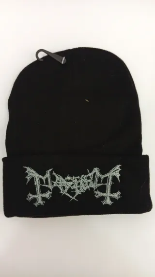 Gorro negro con logo Venom