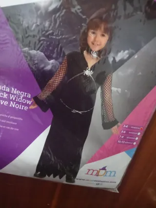 Disfraz Viuda Negra Talla 3-4