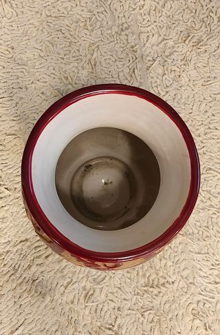 Vaso Egisto Fantechi ceramica sgraffito anni 50