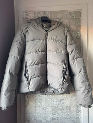 Chaquetón acolchado gris hombre