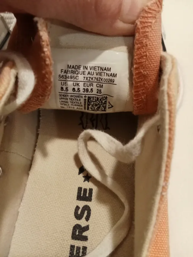 Converse All Star Naranja Talla X