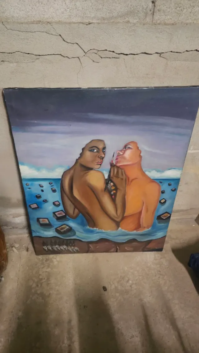 Cuadro abstracto acrílico