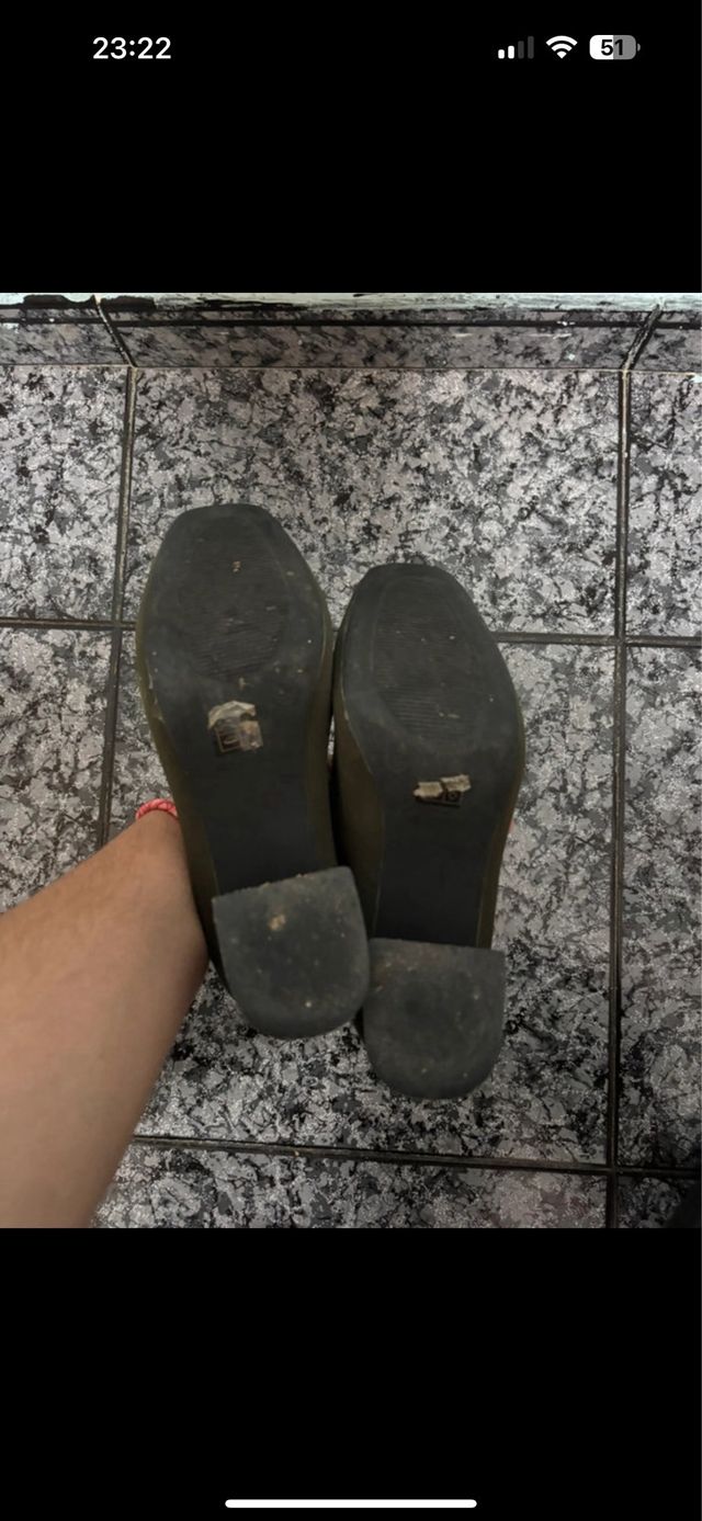 Botines de tacón verde