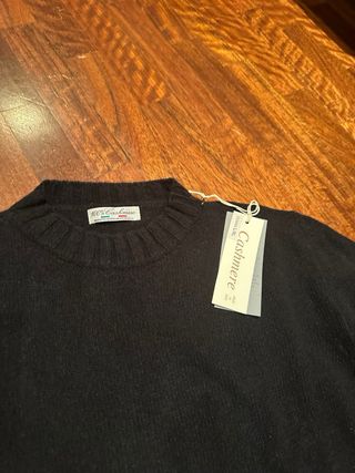 Maglia in puro Cashmere nera