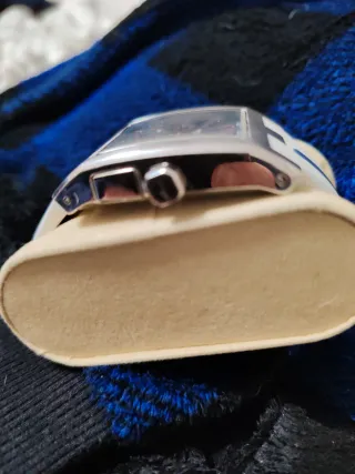 Reloj Lotus Cuadrado Blanco y Negro