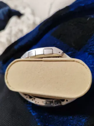 Reloj Lotus Cuadrado Blanco y Negro