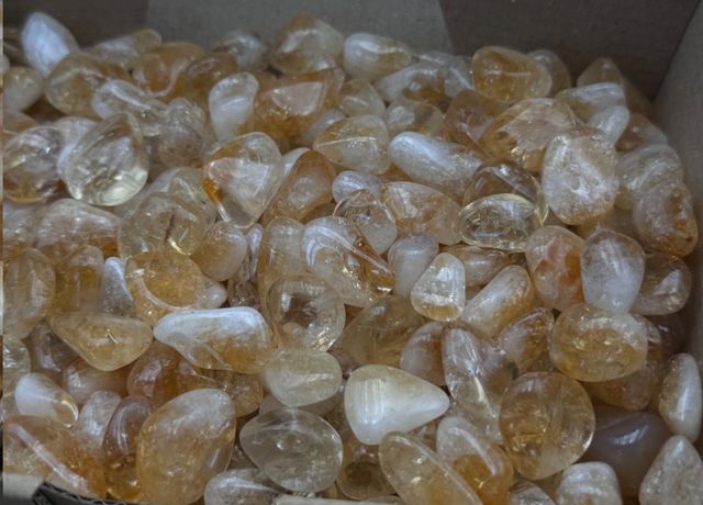 Cuarzo Citrino Lote 550g Mineral Rodado Pulido