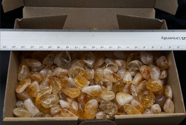 Cuarzo Citrino Lote 550g Mineral Rodado Pulido