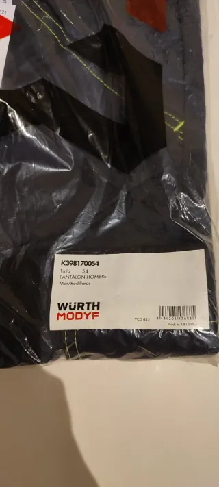 Pack 4 Pantalones Trabajo Würth Modyf