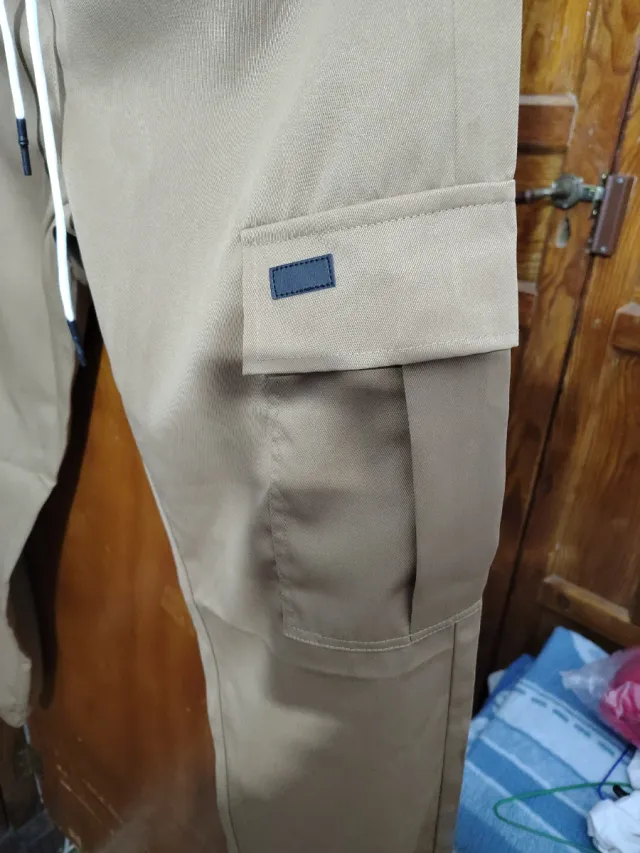 Pantaloni cargo unisex beige