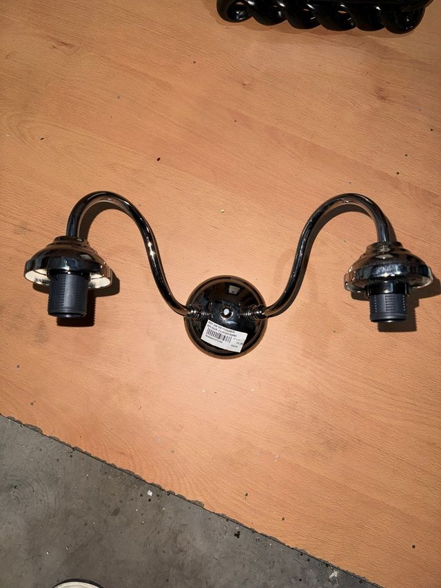 Aplique doble latón lámparas