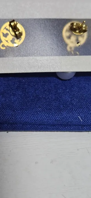 Pendientes Tory Burch Dorados Perla