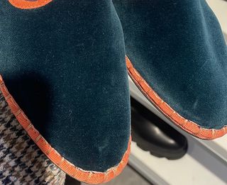 Flabelus verde azulado y Naranja Talla 37