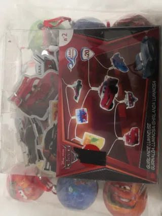 Adornos NAVIDAD Cars. Bolas Y Luces.