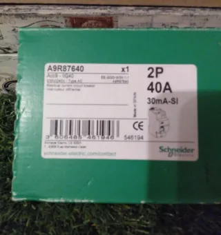 Interruptor Diferencial Schneider A9R87640