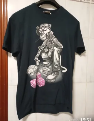 Camiseta Pantera Rosa Negra