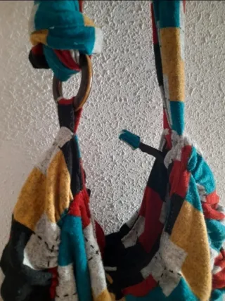 Bolso de invierno cuadros colores