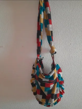 Bolso de invierno cuadros colores