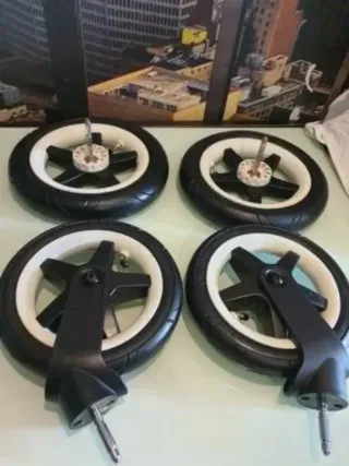 4 Ruedas bugaboo donkey delanteras y traseras