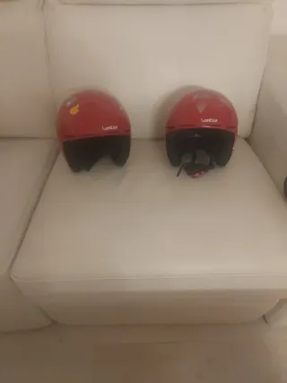 Casco da sci per bambini rossi