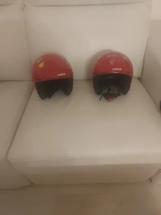 Casco da sci per bambini rossi