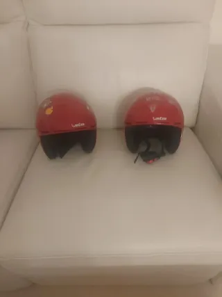 Casco da sci per bambini rossi