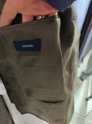 Traje Cortefiel Marrón Cuadros Caballero