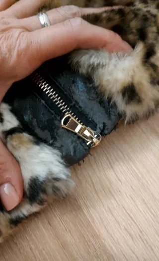 Cappotto Zara maculato beige e nero