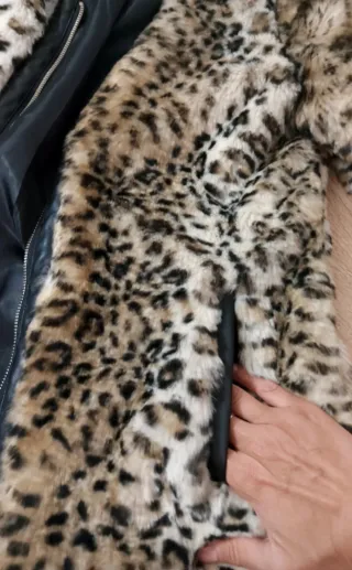 Cappotto Zara maculato beige e nero