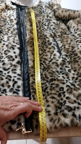 Cappotto Zara maculato beige e nero