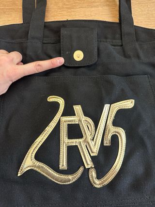 Bolso Tote Negro Roberto Verino