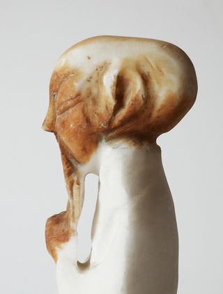 MONJE CHINO PIEDRA ALABASTRO VINTAGE AÑOS 60