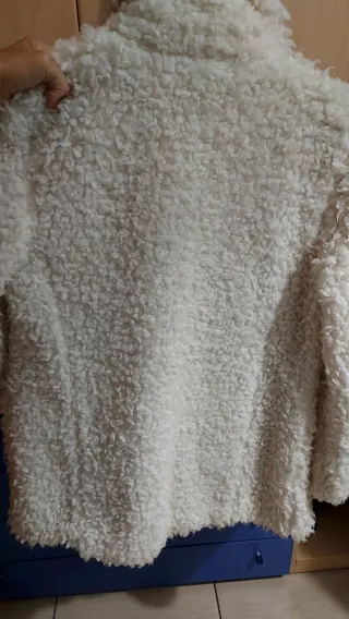 Cappotto bianco pelliccia sintetica