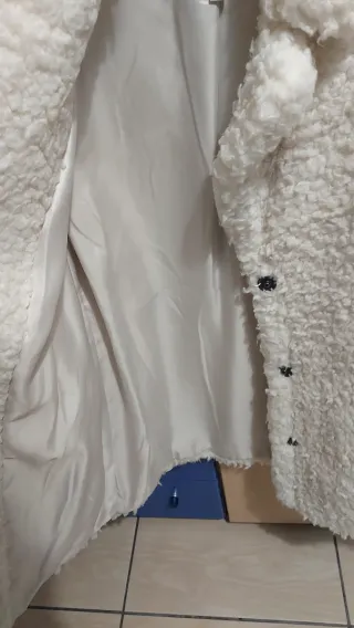 Cappotto bianco pelliccia sintetica
