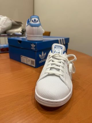 Zapatillas Adidas Stan Smith Blancas y Azules