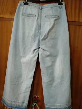 Vaqueros anchos mujer