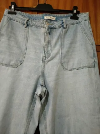 Vaqueros anchos mujer