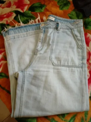 Vaqueros anchos mujer