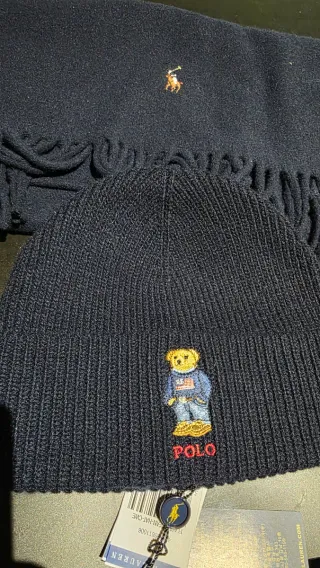 Gorro y bufanda Polo Ralph Lauren oso