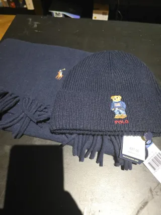 Gorro y bufanda Polo Ralph Lauren oso