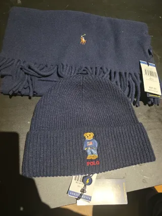 Gorro y bufanda Polo Ralph Lauren oso